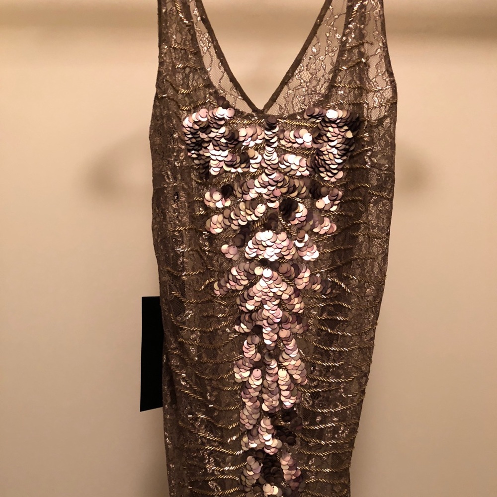 Bronze Sequin Dress